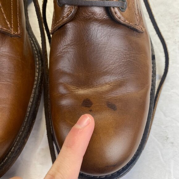 Frye Tyler Lace Up Cognac Leather Boots - Women’s Size 9D (3486070-COG) - Picture 4 of 15